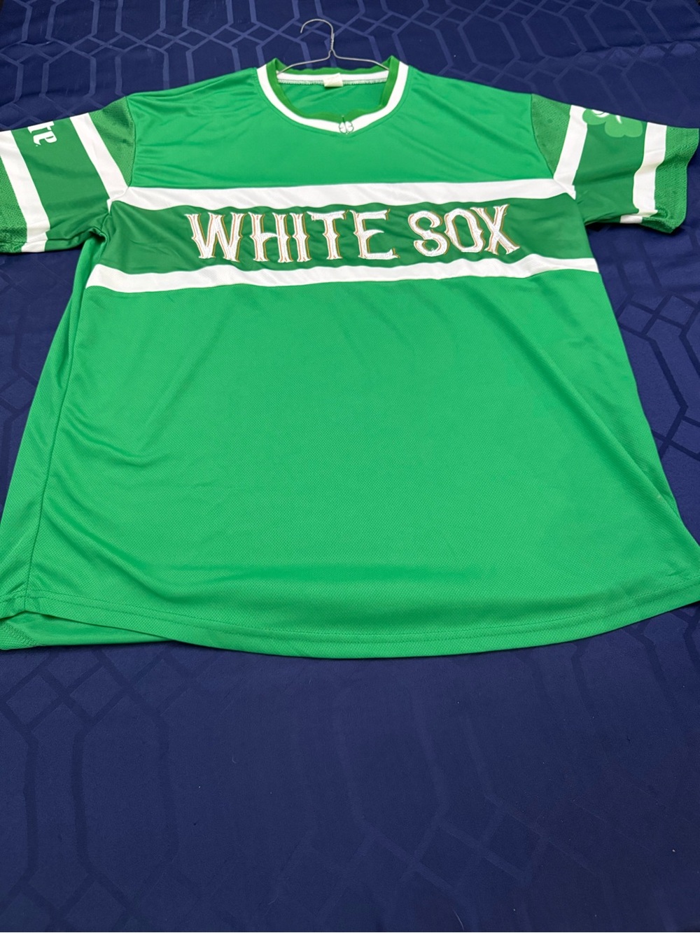 Men's Green White Sox Short-Sleeve Jersey